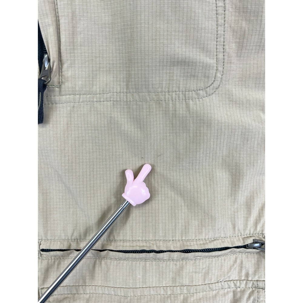 Eddie Bauer Men's XL Tall Tan Ripstop Field Jacket Khaki Utility Travel Safari - Picture 10 of 16